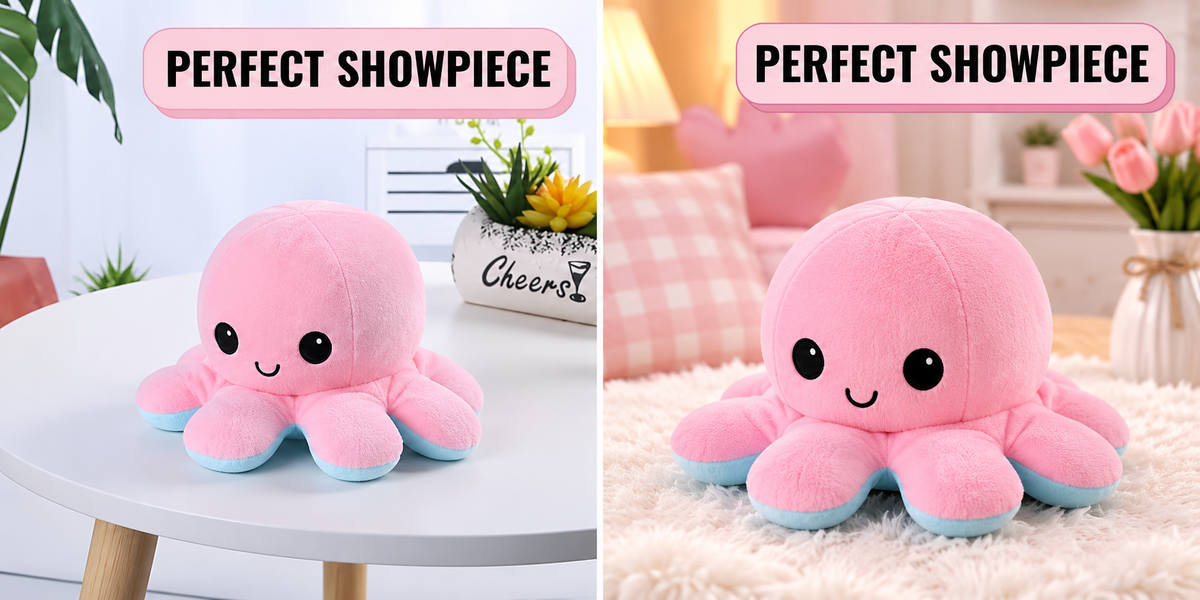 Cute Reversible Octopus Plush Toy