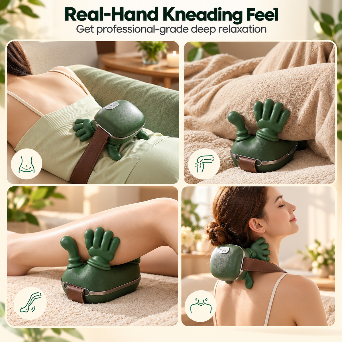 Premium Green Electric Body Massager