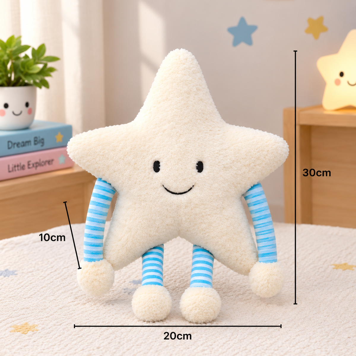 Cute Star Soft Plush Cuddle Pillow