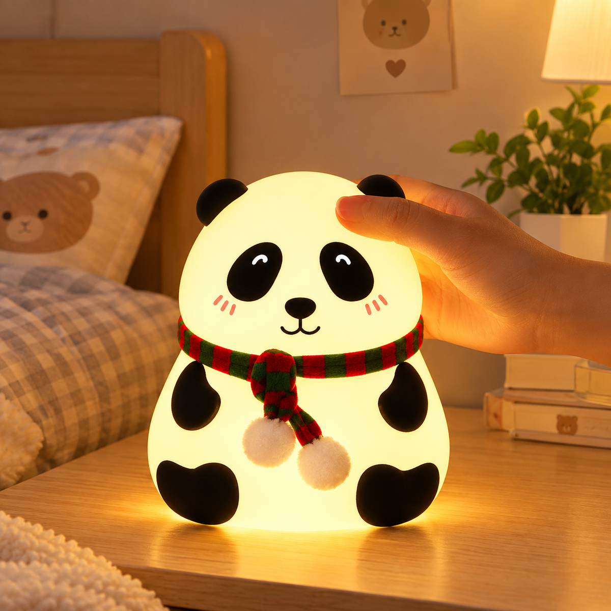 Cute Panda Silicone Night Lamp