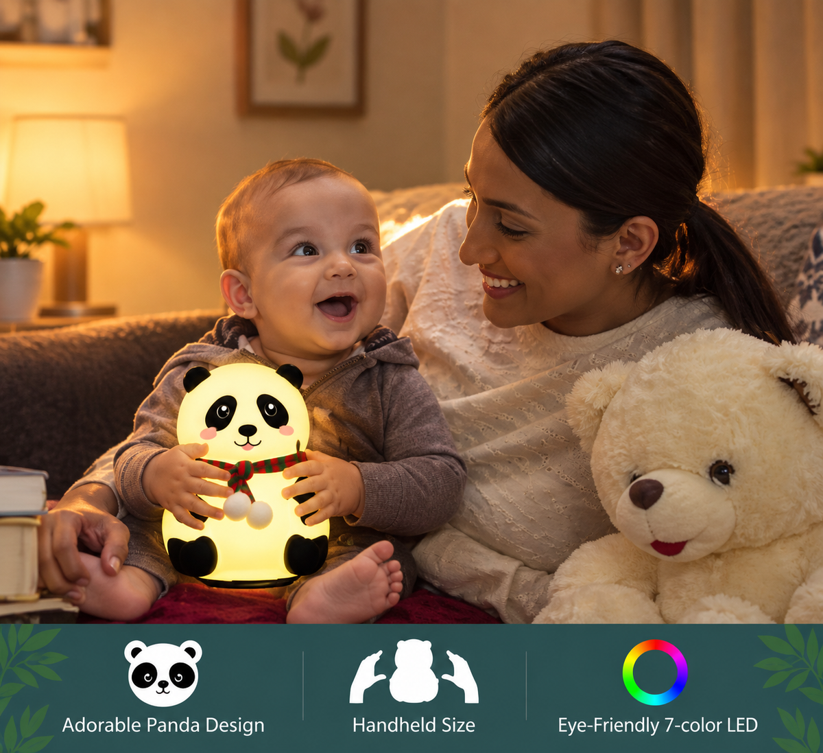 Cute Panda Silicone Night Lamp
