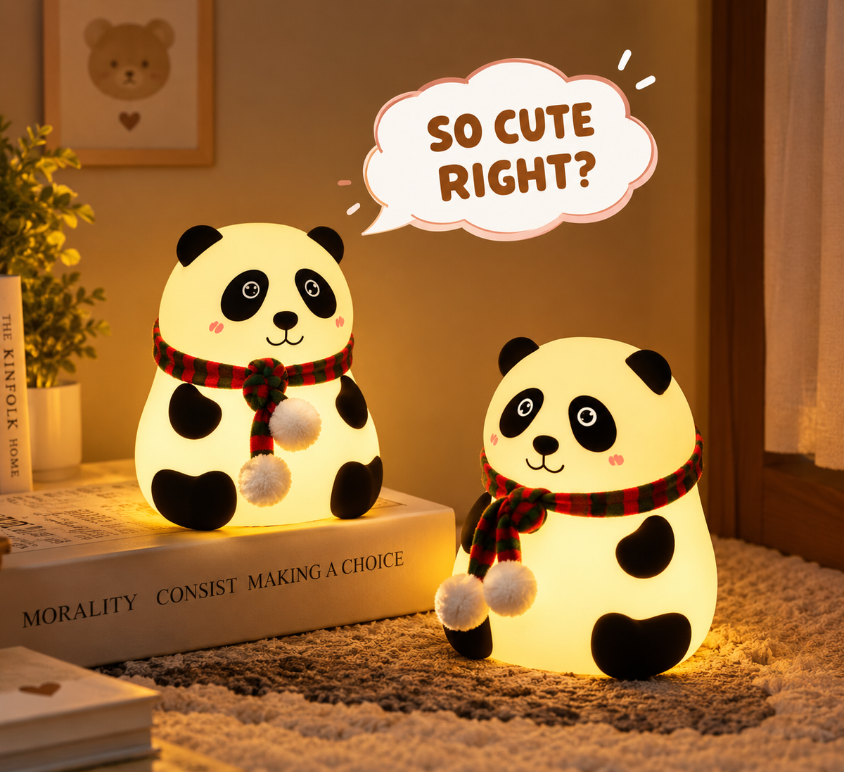 Cute Panda Silicone Night Lamp
