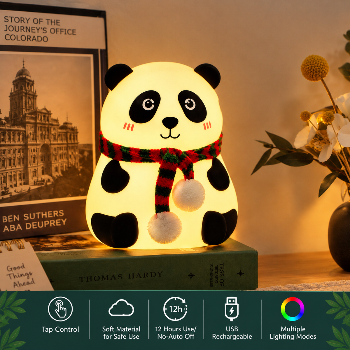 Cute Panda Silicone Night Lamp