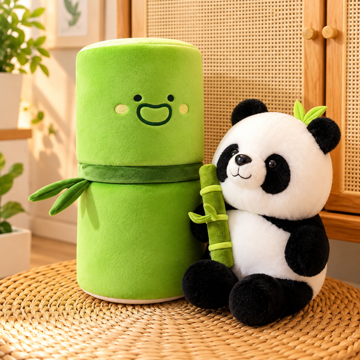 Cute Bamboo Panda Plush Toy